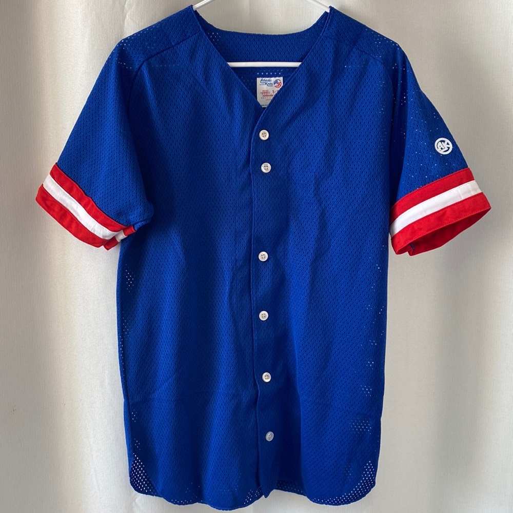 Baseball Style Mens Athletic Knit Superstar Mesh Shirt
